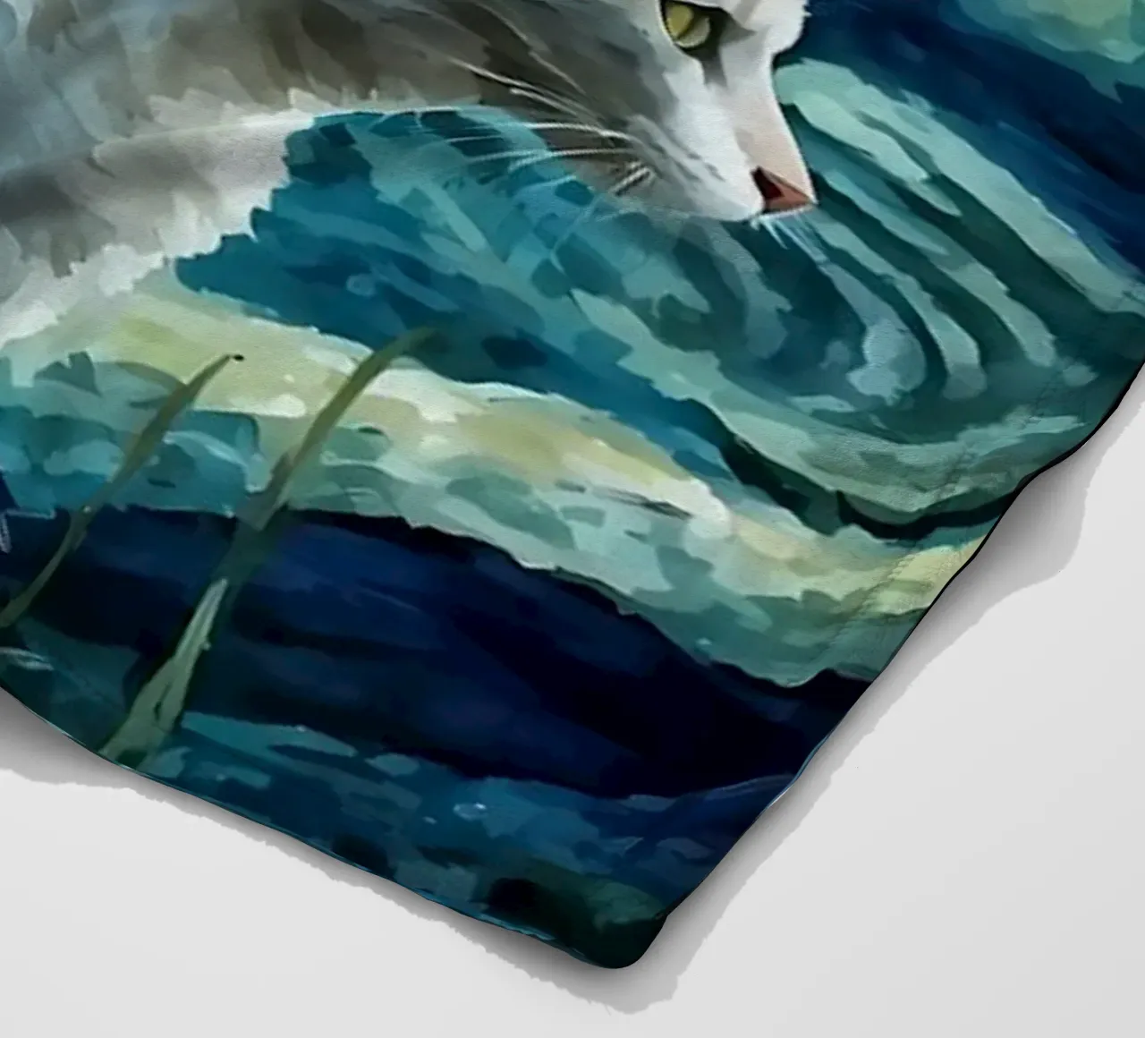 gatto vangogh coperta in pile da Adrian Patel