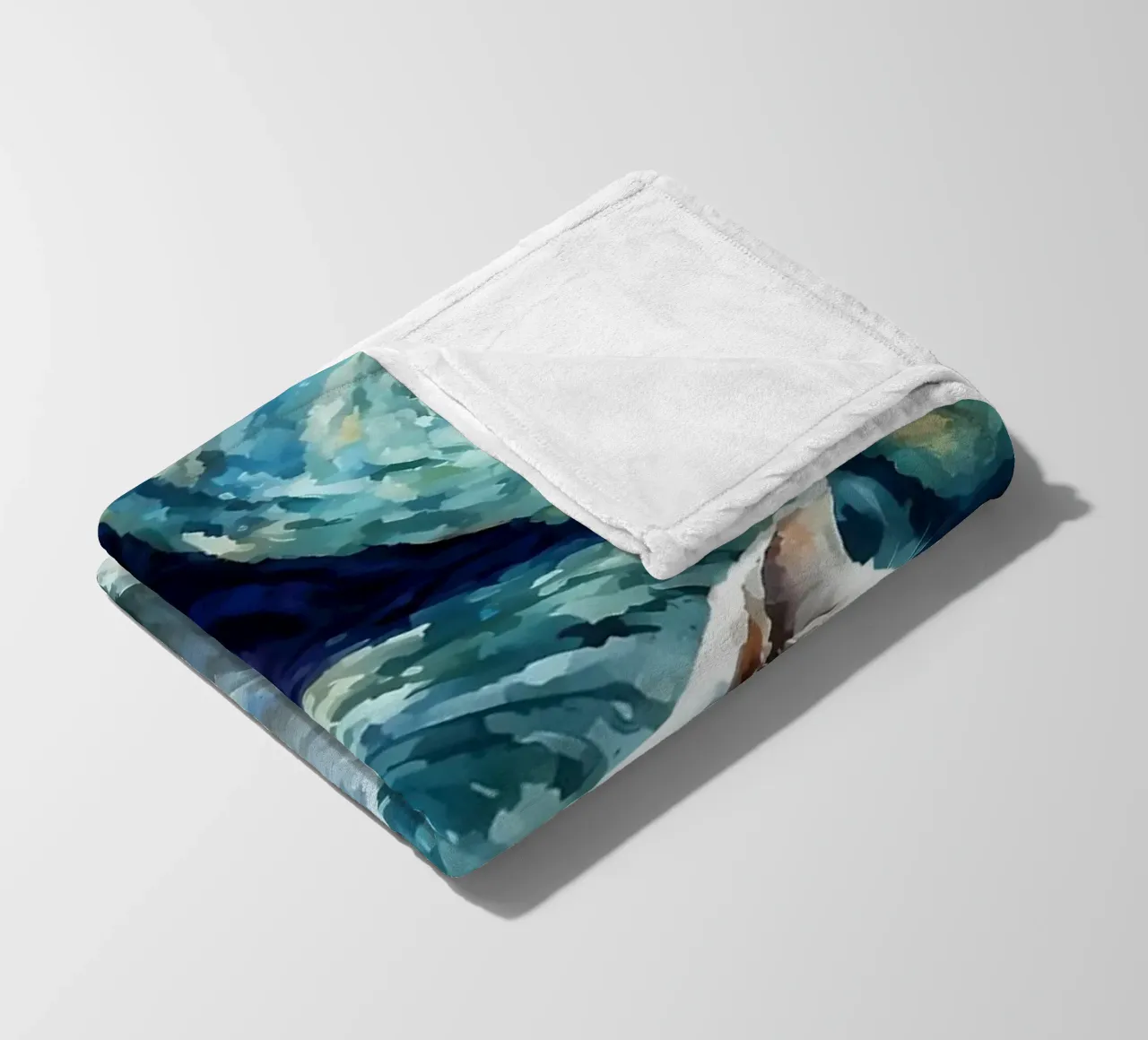 gatto vangogh coperta in pile da Adrian Patel