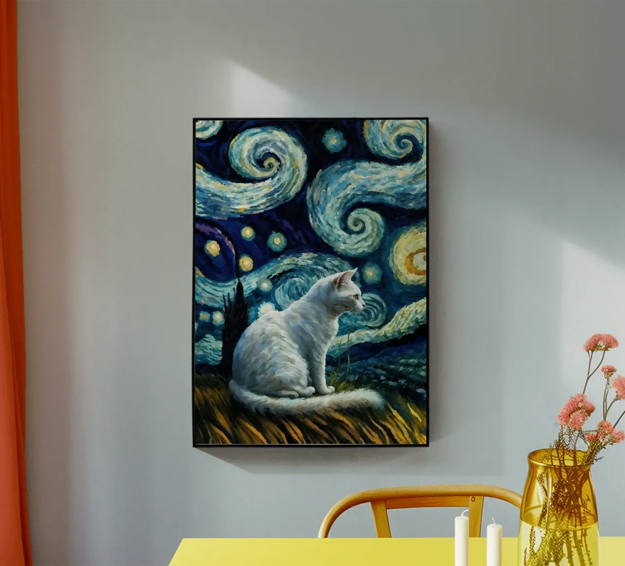 gatto vangogh plexiglass da Adrian Patel