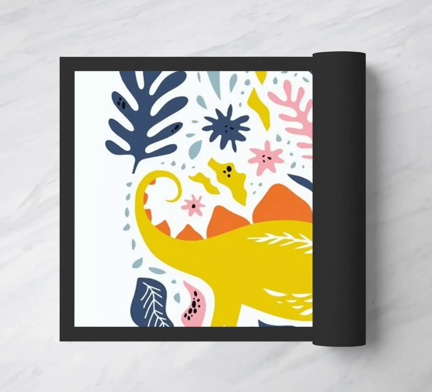 Dinosaur doormat by Little Flourishes