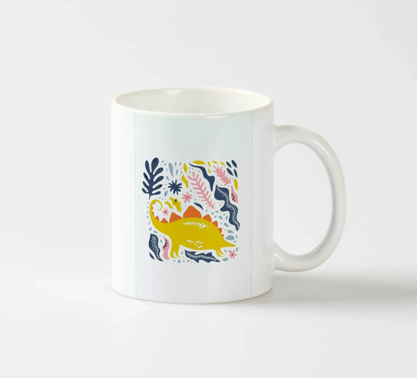 Dinosaur ceramic mug by Little Flourishes