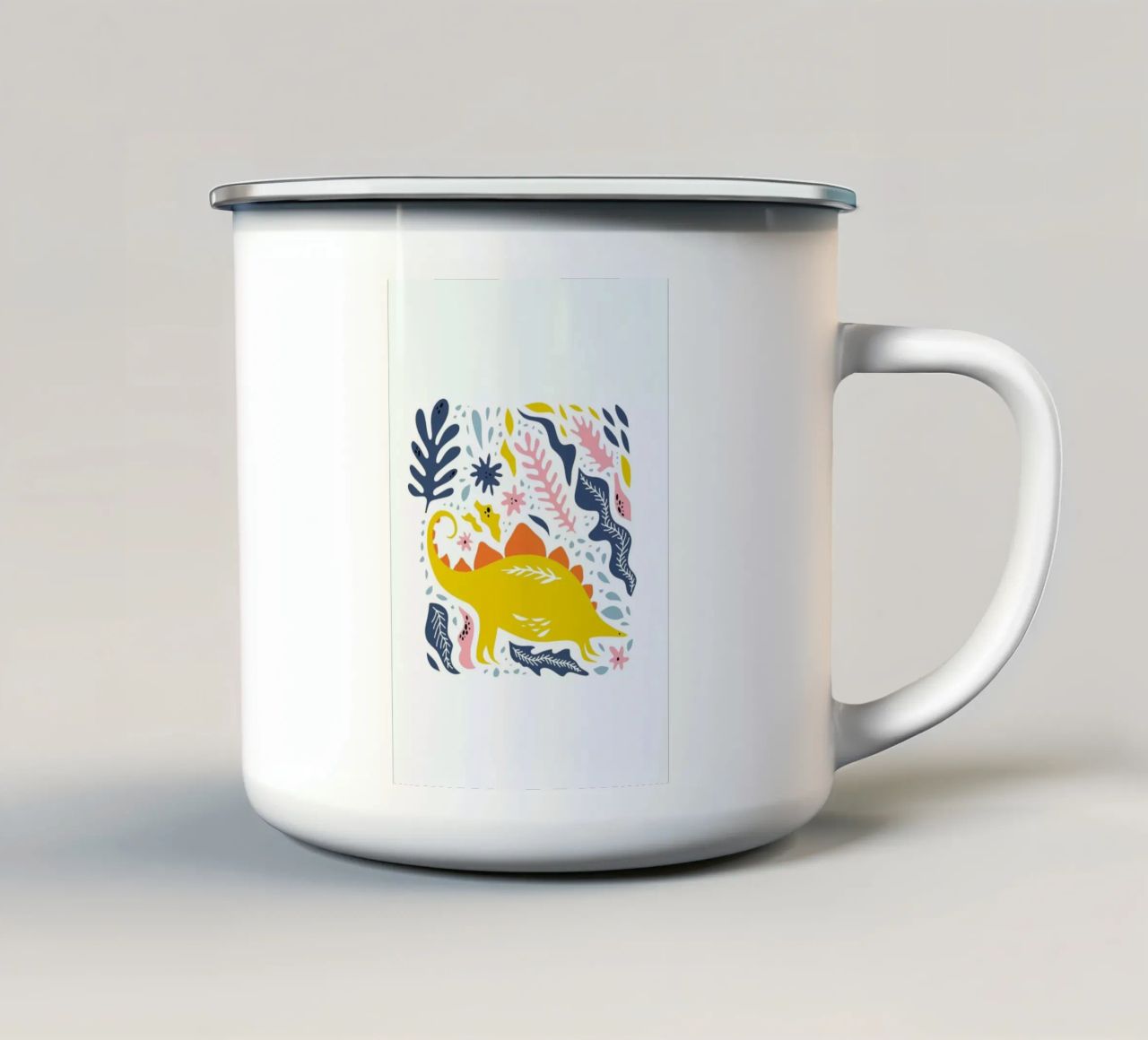 Dinosaur tazza in smalto da Little Flourishes