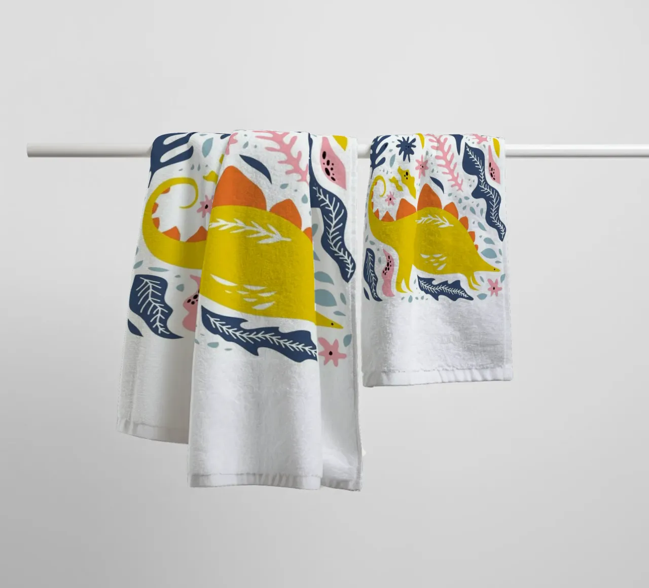 Dinosaur asciugamano da bagno da Little Flourishes