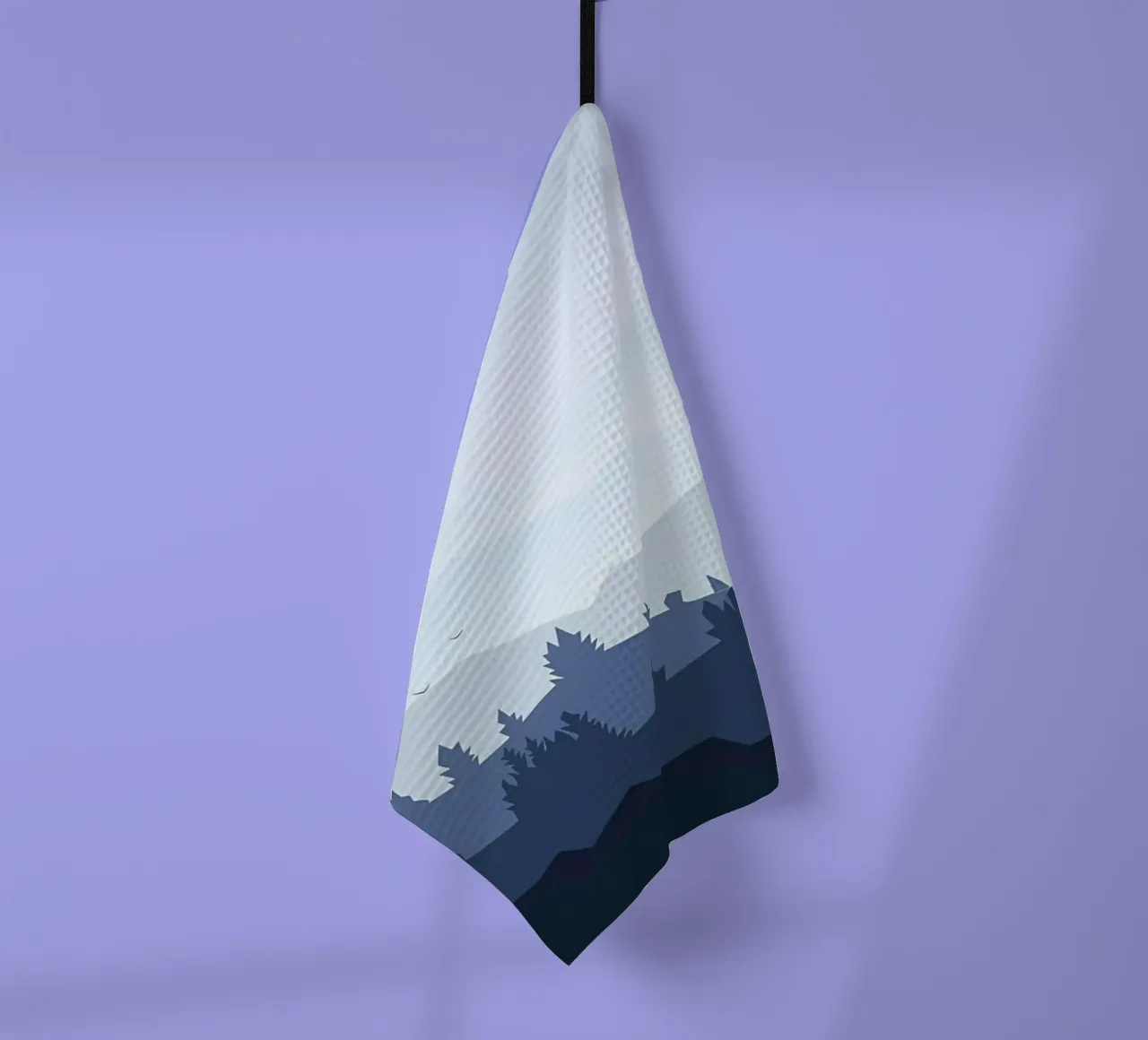 flat of the jungle tea towel by Bartosz Powalka