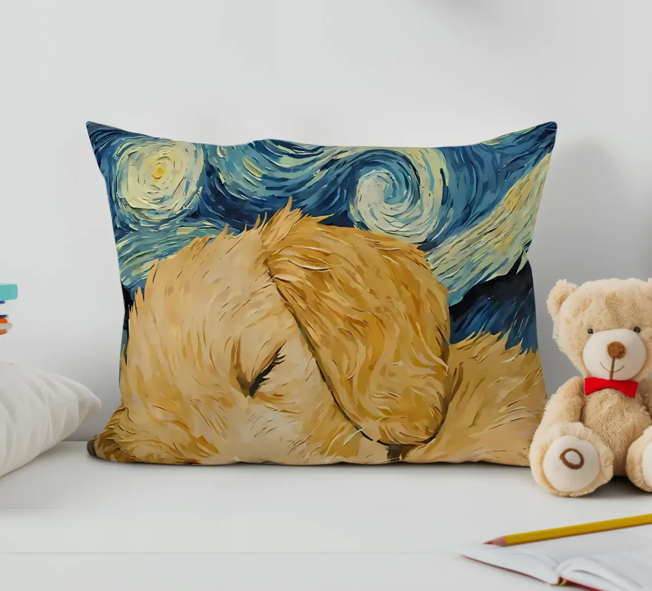 Cucciolo di Golden Retriever cuscino da Adrian Patel