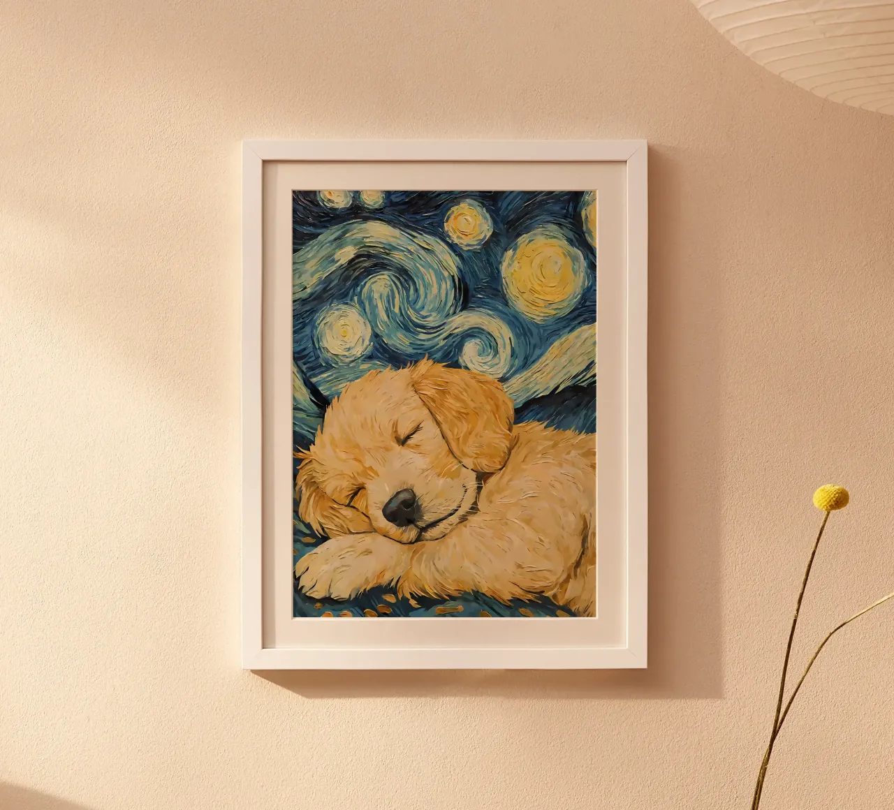 Cucciolo di Golden Retriever carta hahnemühle da Adrian Patel