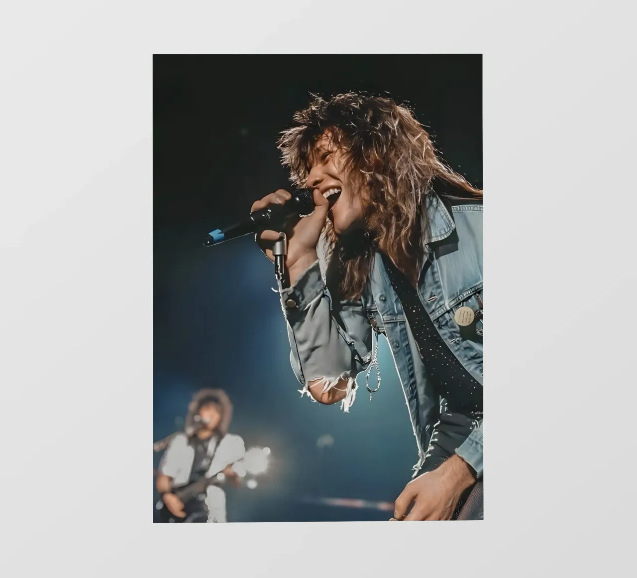 Bon jovi 80s telo in pvc da Low poly art