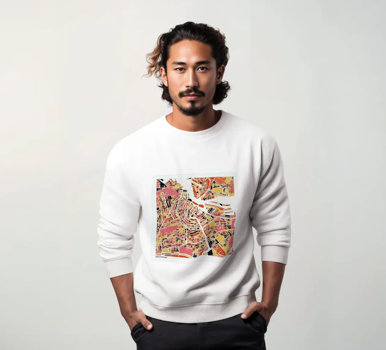 Amsterdam II Sweatshirt von The Cartography Collection