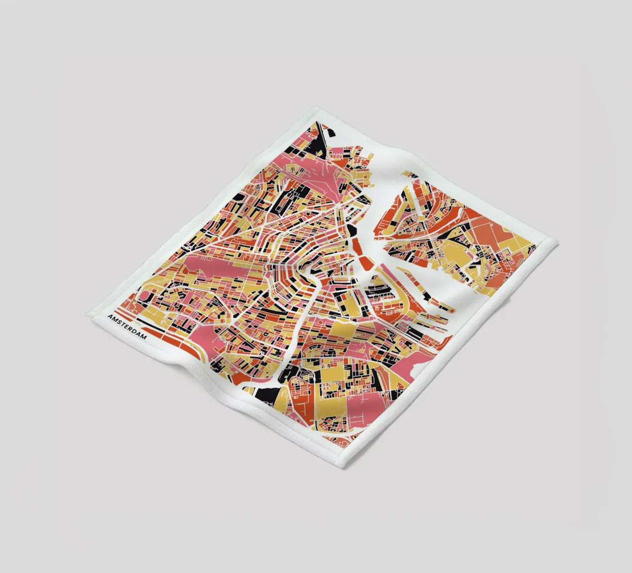 Amsterdam II coperta in pile da The Cartography Collection