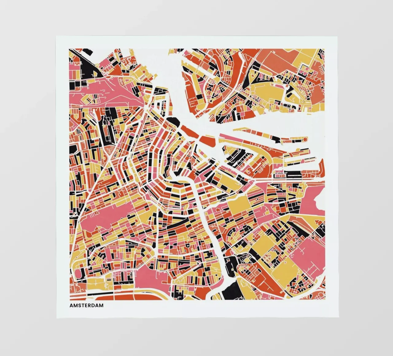 Amsterdam II telo in pvc da The Cartography Collection