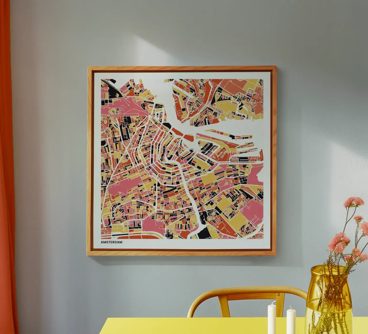 Amsterdam II plexiglass da The Cartography Collection