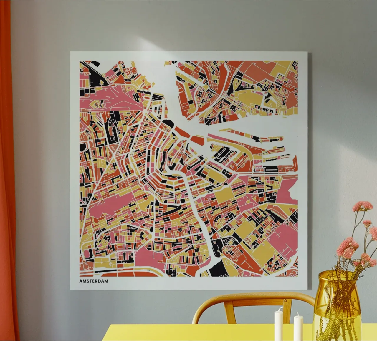 Amsterdam II plexiglass da The Cartography Collection