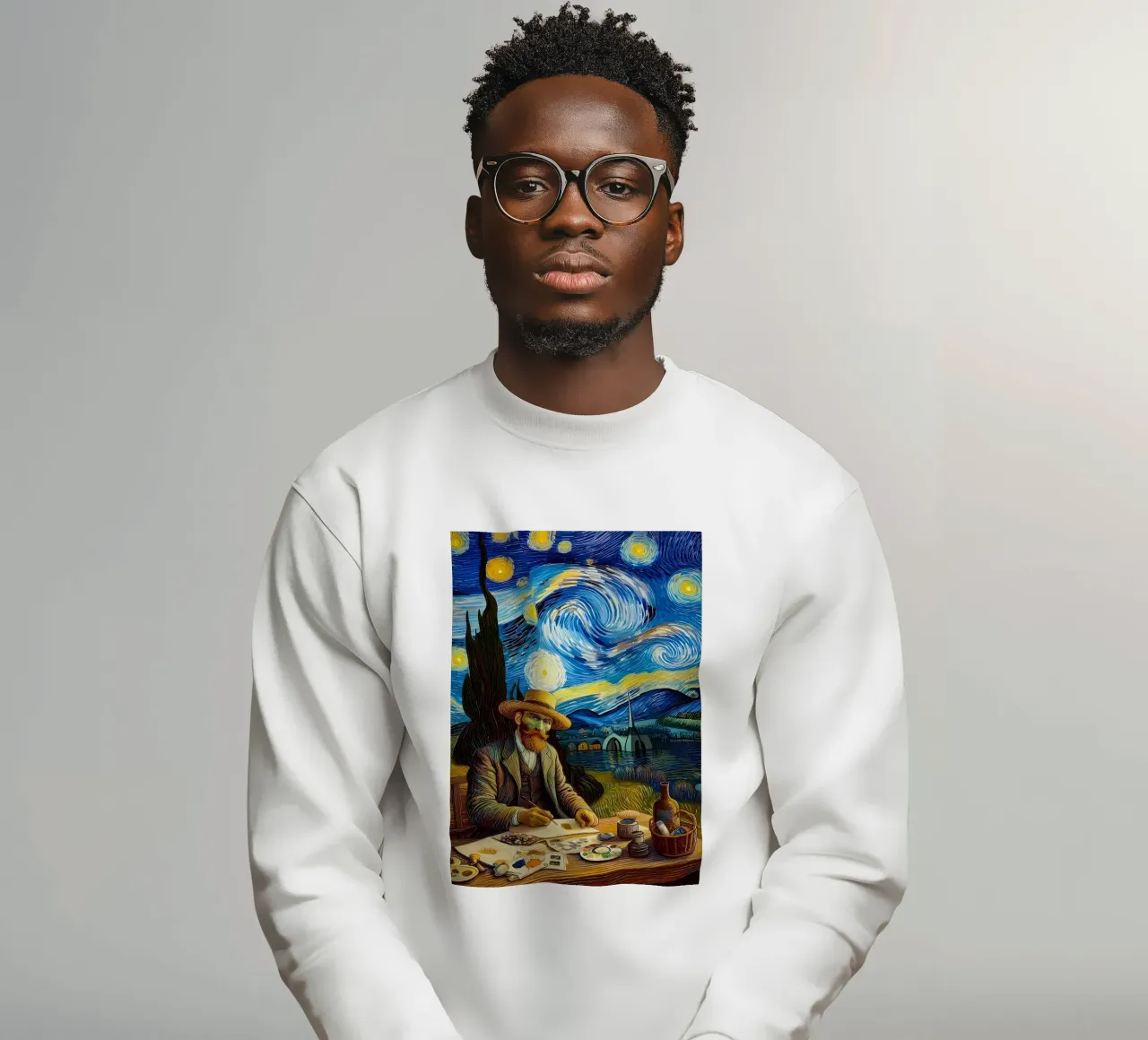 VanGogh Notte stellata felpa da Adrian Patel