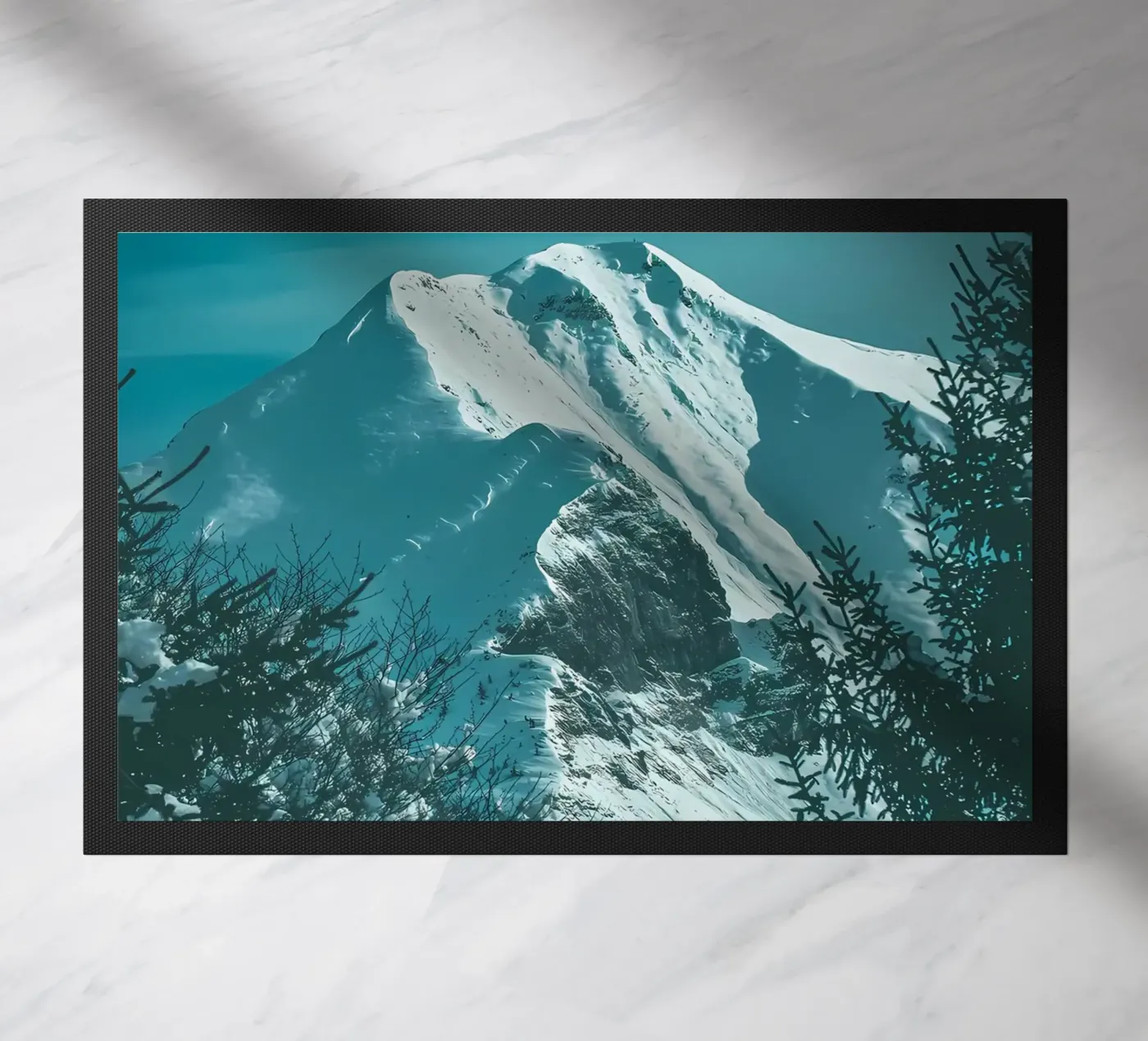 SNOW MOUNTAIN doormat by Matthew Katz