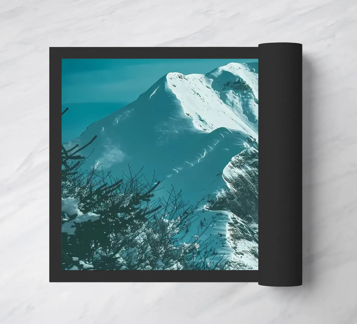 SNOW MOUNTAIN doormat by Matthew Katz