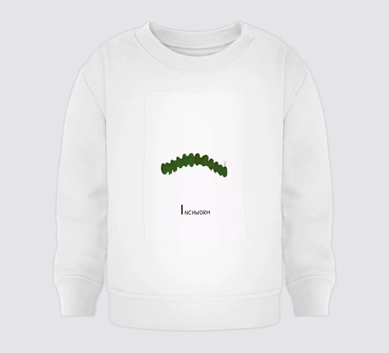 Inchworm felpa neonato da Little Flourishes