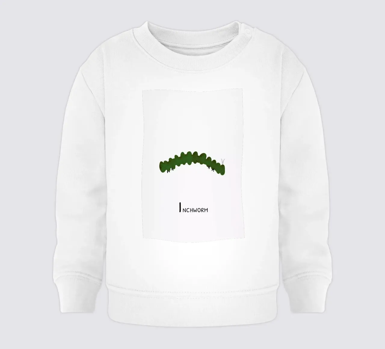 Inchworm felpa neonato da Little Flourishes