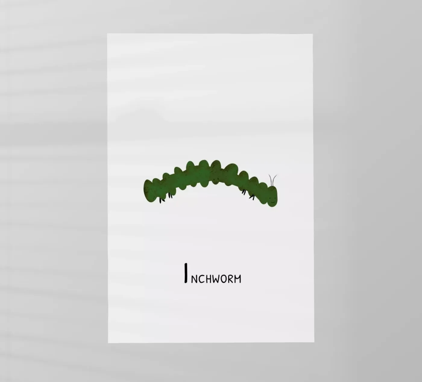 Inchworm pellicola backlit da Little Flourishes