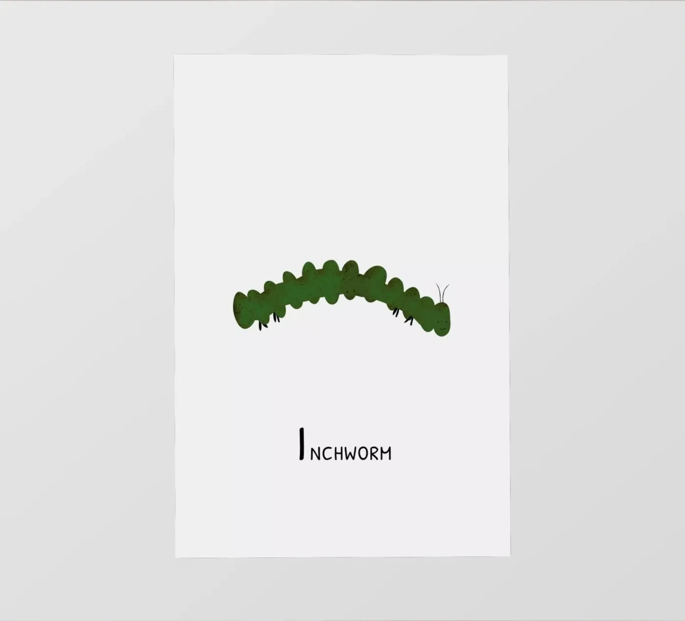 Inchworm pellicola backlit da Little Flourishes