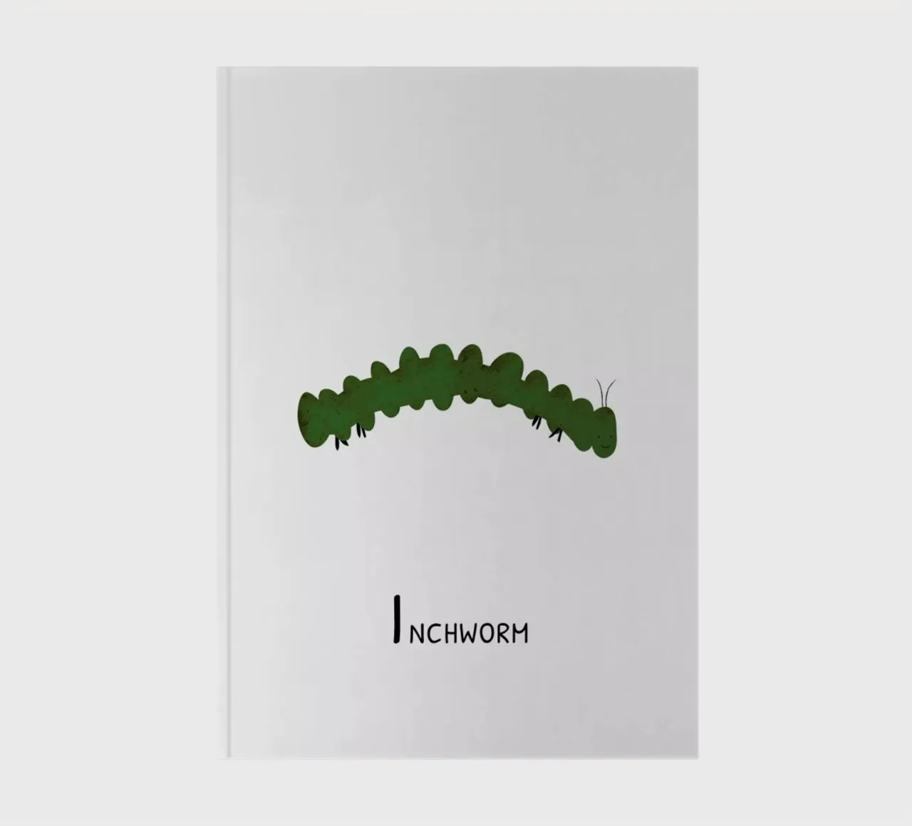 Inchworm notebook by Little Flourishes