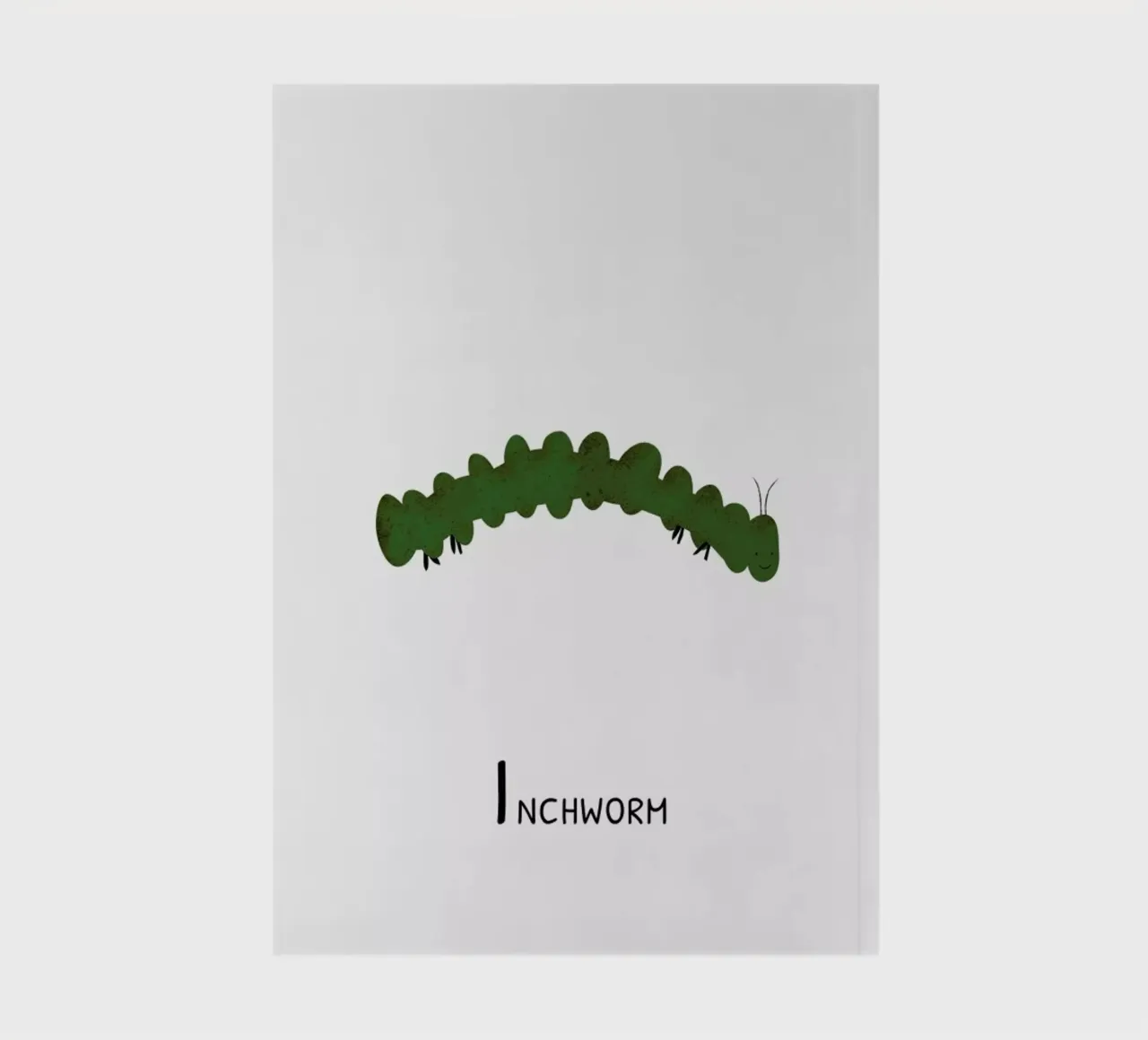 Inchworm notebook by Little Flourishes