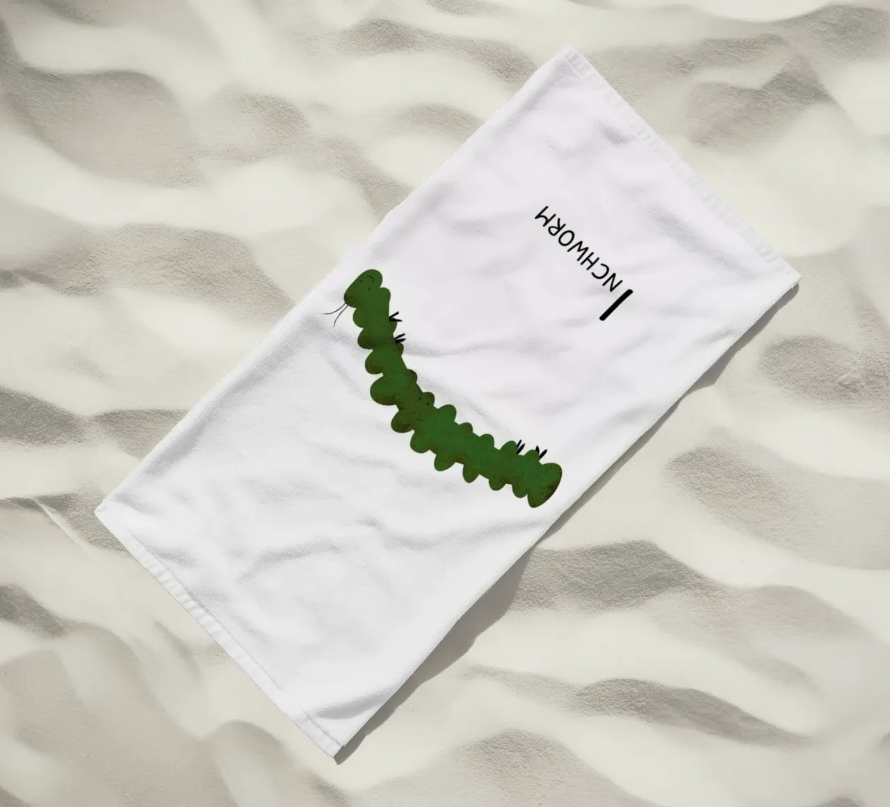 Inchworm telo mare da Little Flourishes