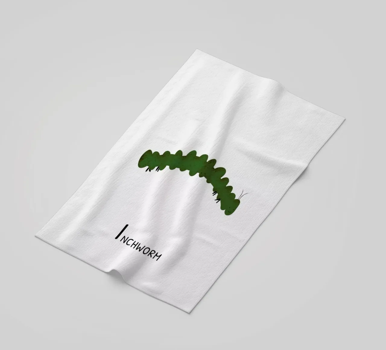 Inchworm telo mare da Little Flourishes