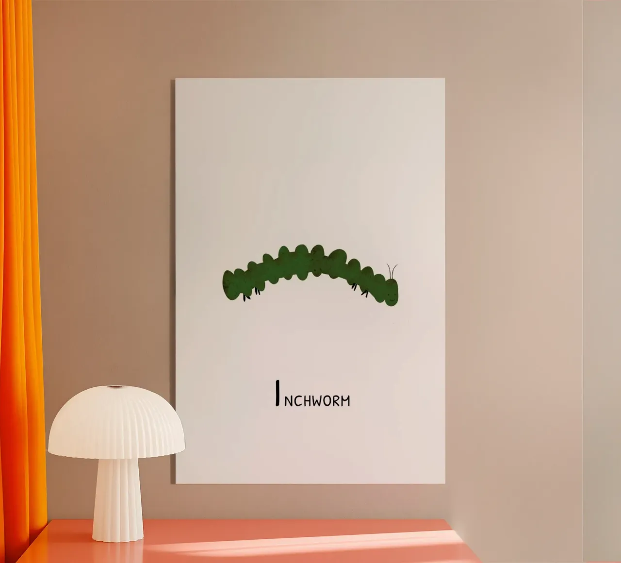 Inchworm plexiglass da Little Flourishes