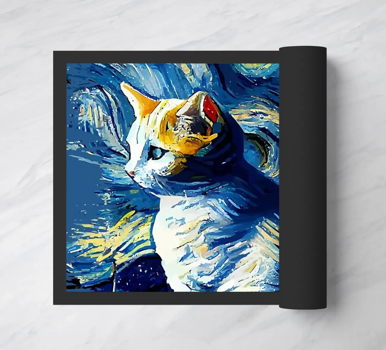 Gatto notturno stellato zerbino da Adrian Patel
