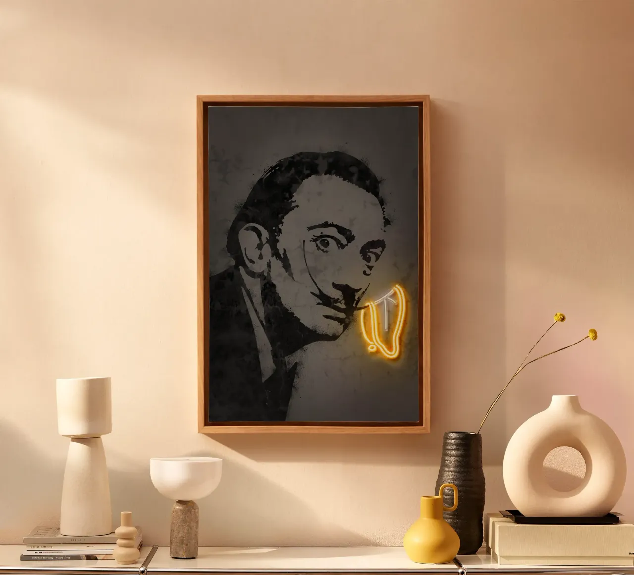 Dali tela con Cornice a cassetta da Octavian
