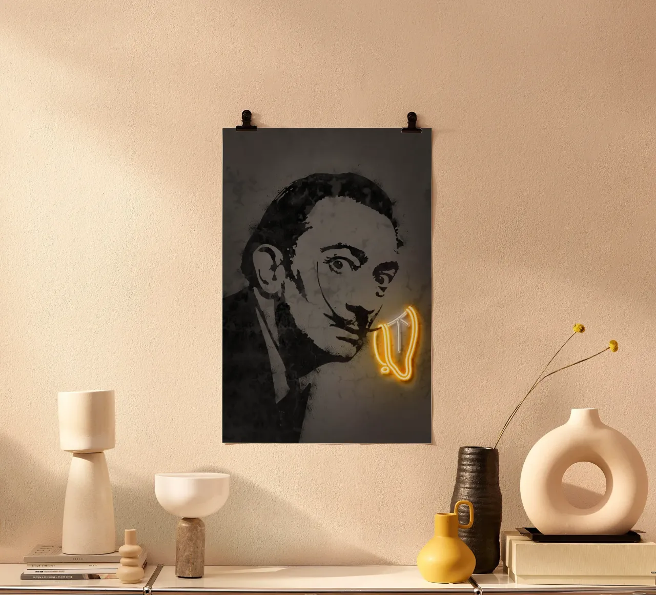 Dali poster con telaio in legno da Octavian