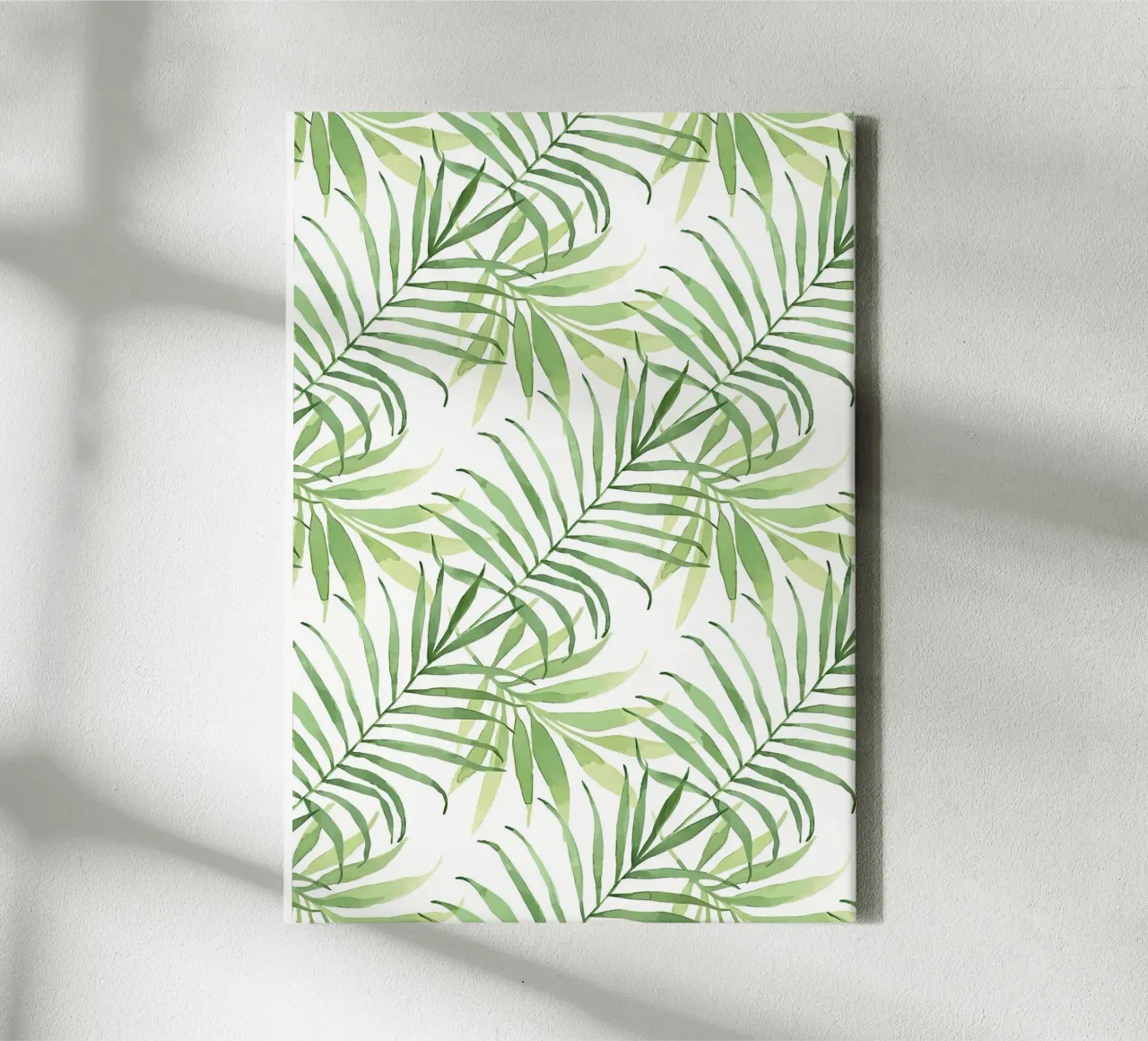 Tropical branches pattern 05 canvas by Nicholas Campbell