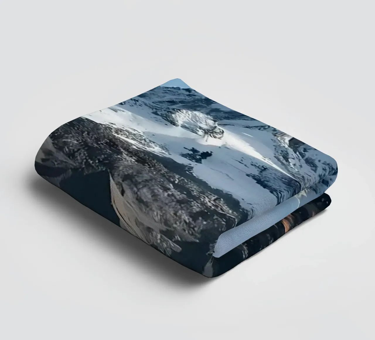 Snowy Mountain Peak in Chamonix Mont-blanc towel by Matthew Katz