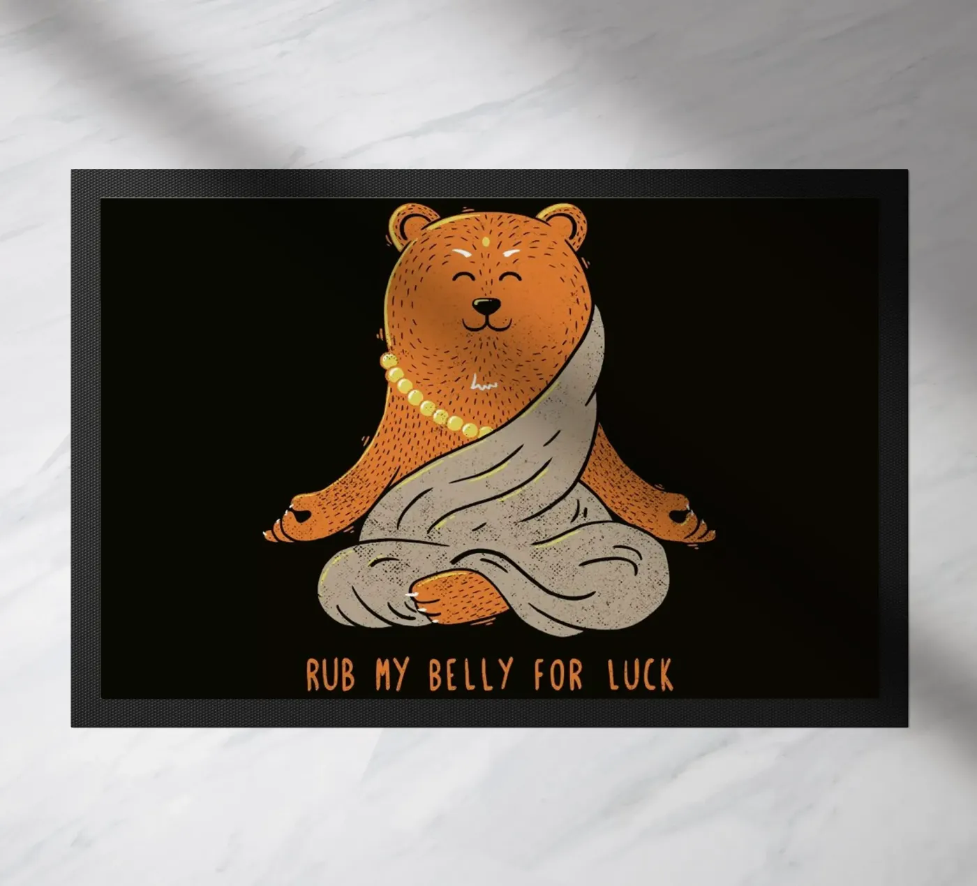 Buddha Bear deurmat van Tobe Fonseca