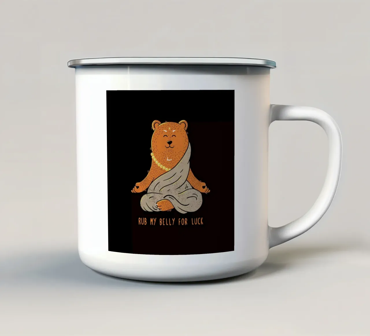Buddha Bear tazza in smalto da Tobe Fonseca