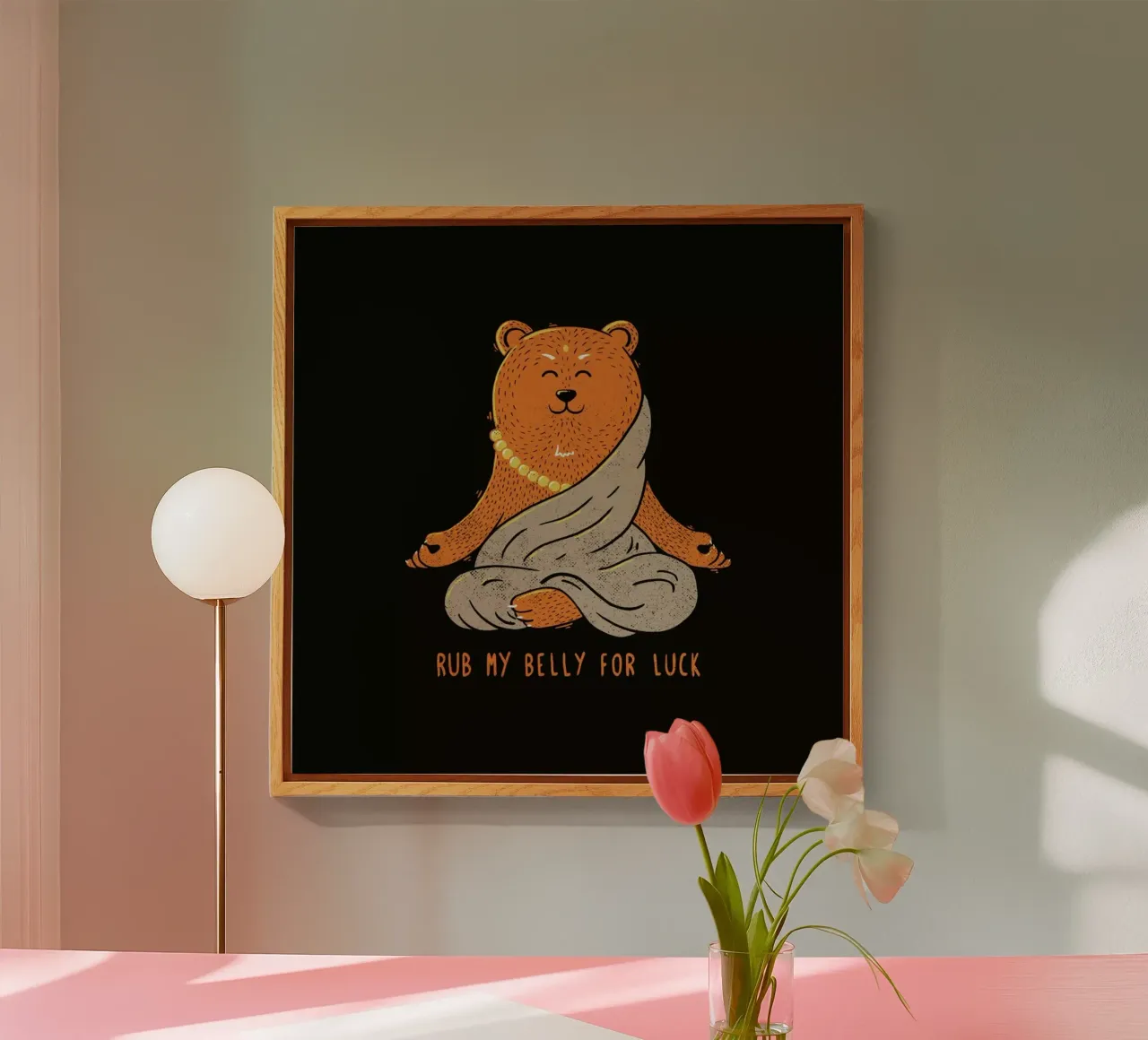 Buddha Bear plexiglass da Tobe Fonseca