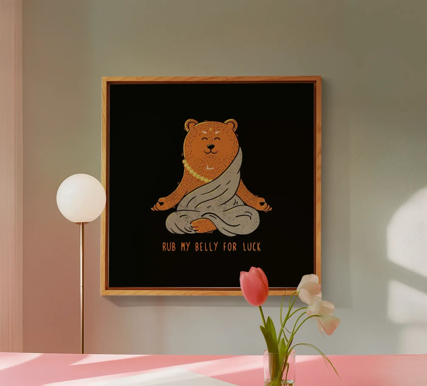 Buddha Bear acryl van Tobe Fonseca