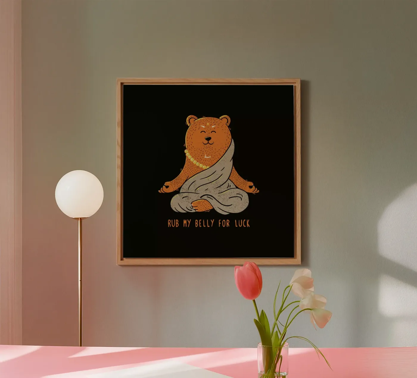 Buddha Bear alluminio dibond da Tobe Fonseca