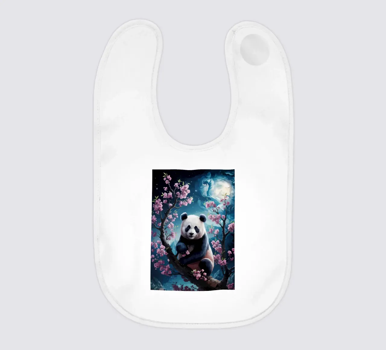Panda in fiore di ciliegio bavaglino da Adrian Patel