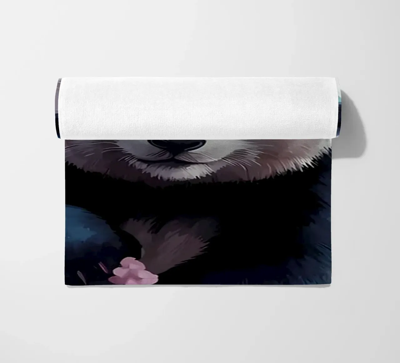 Panda in fiore di ciliegio telo mare da Adrian Patel