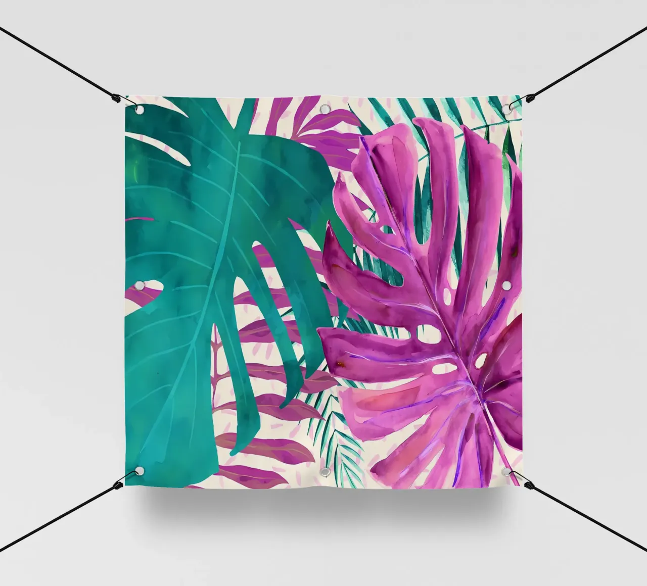 Foresta pluviale a baldacchino II telo in pvc da Nicholas Campbell