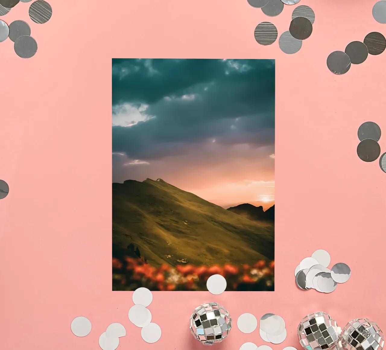 Sunset in the alps sticker by Matthew Katz