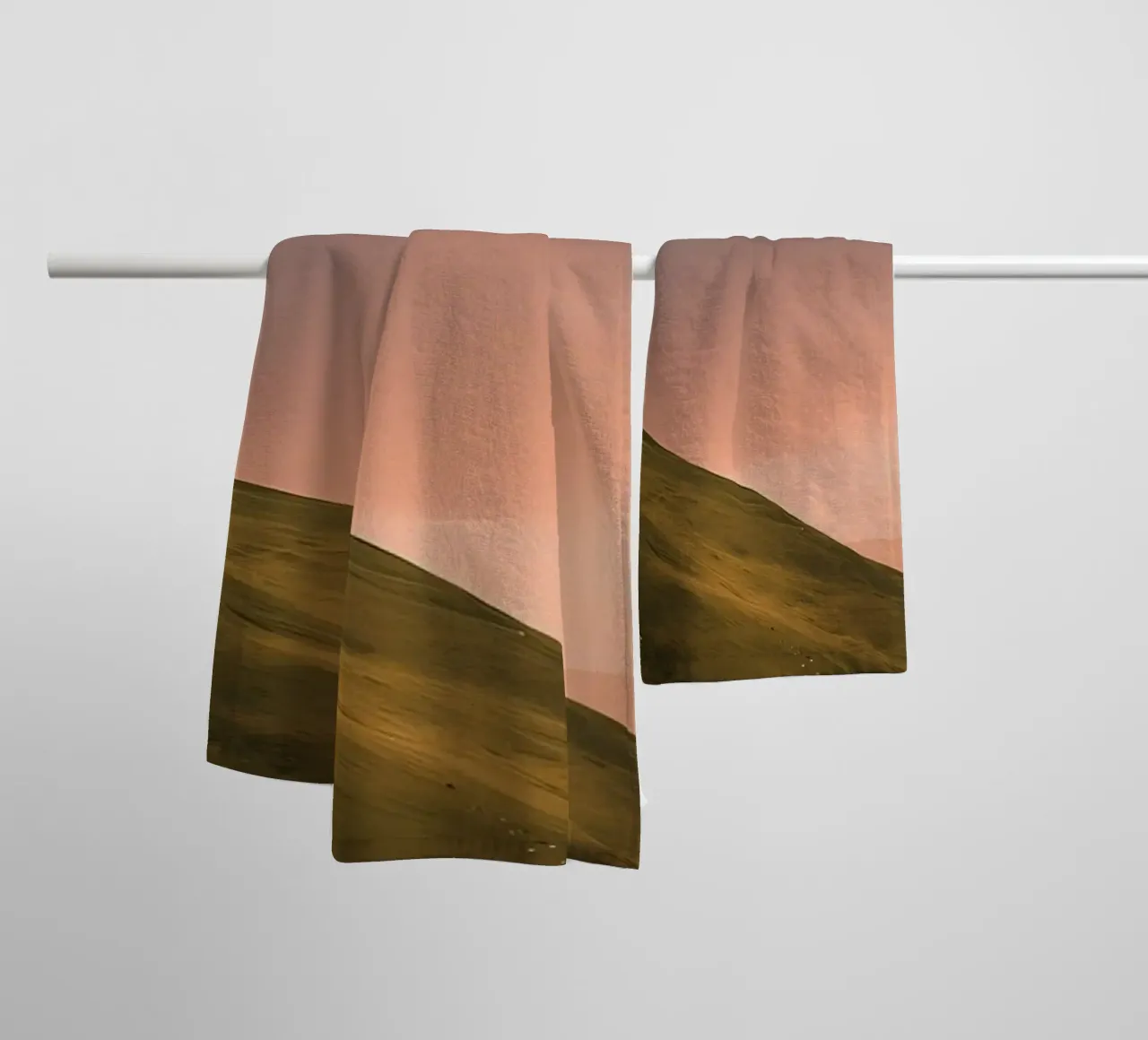 Sunset in the alps towel by Matthew Katz