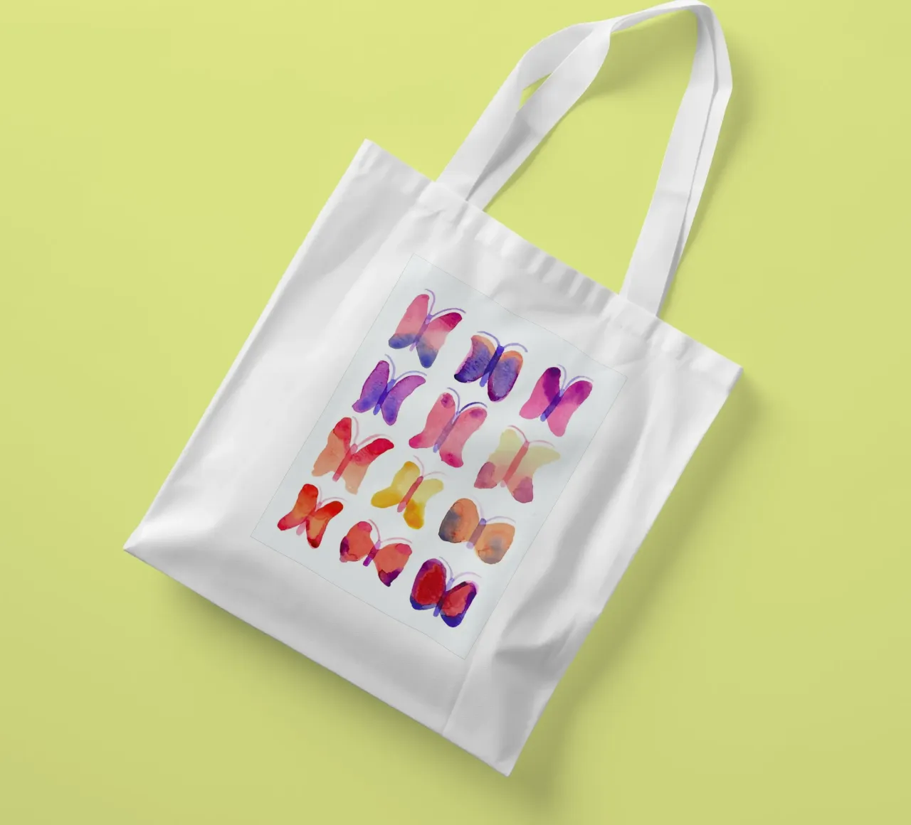 Watercolour Butterflies tote bag by Little Flourishes
