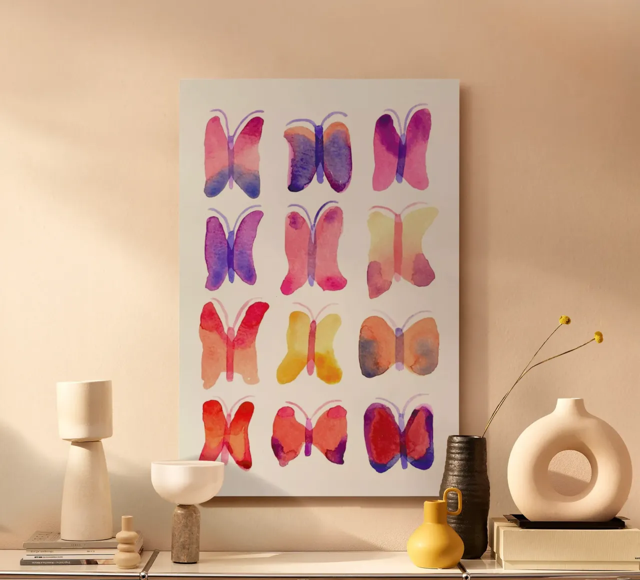 Watercolour Butterflies forex plate by Little Flourishes