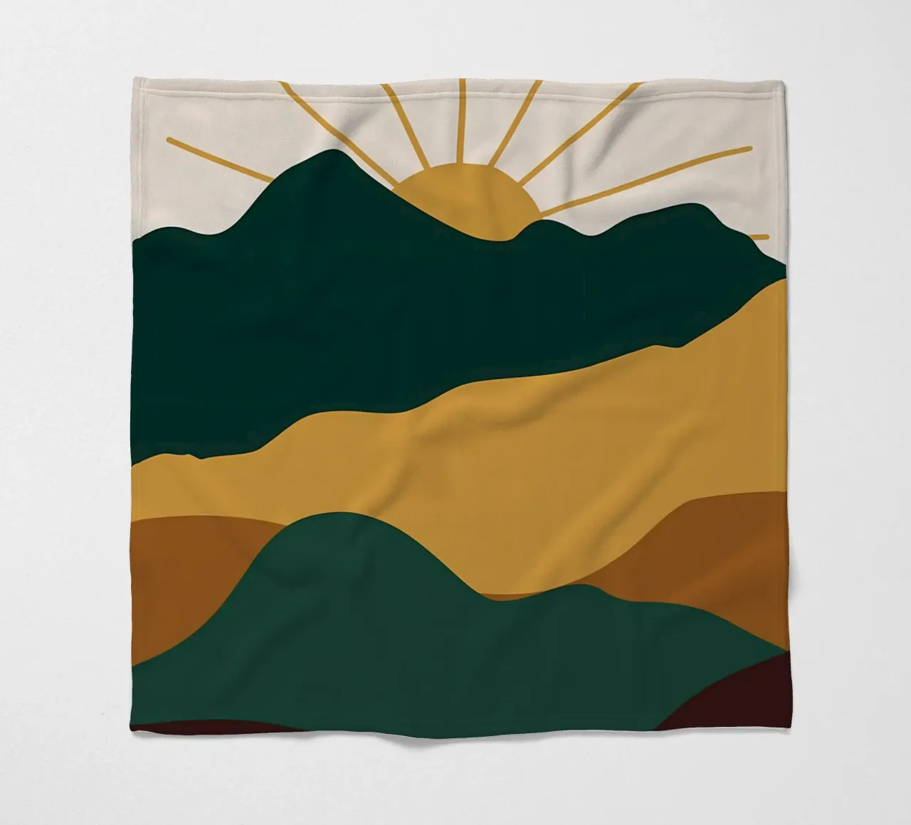 Nature Landscape v20 fleece blanket by Bartosz Powalka