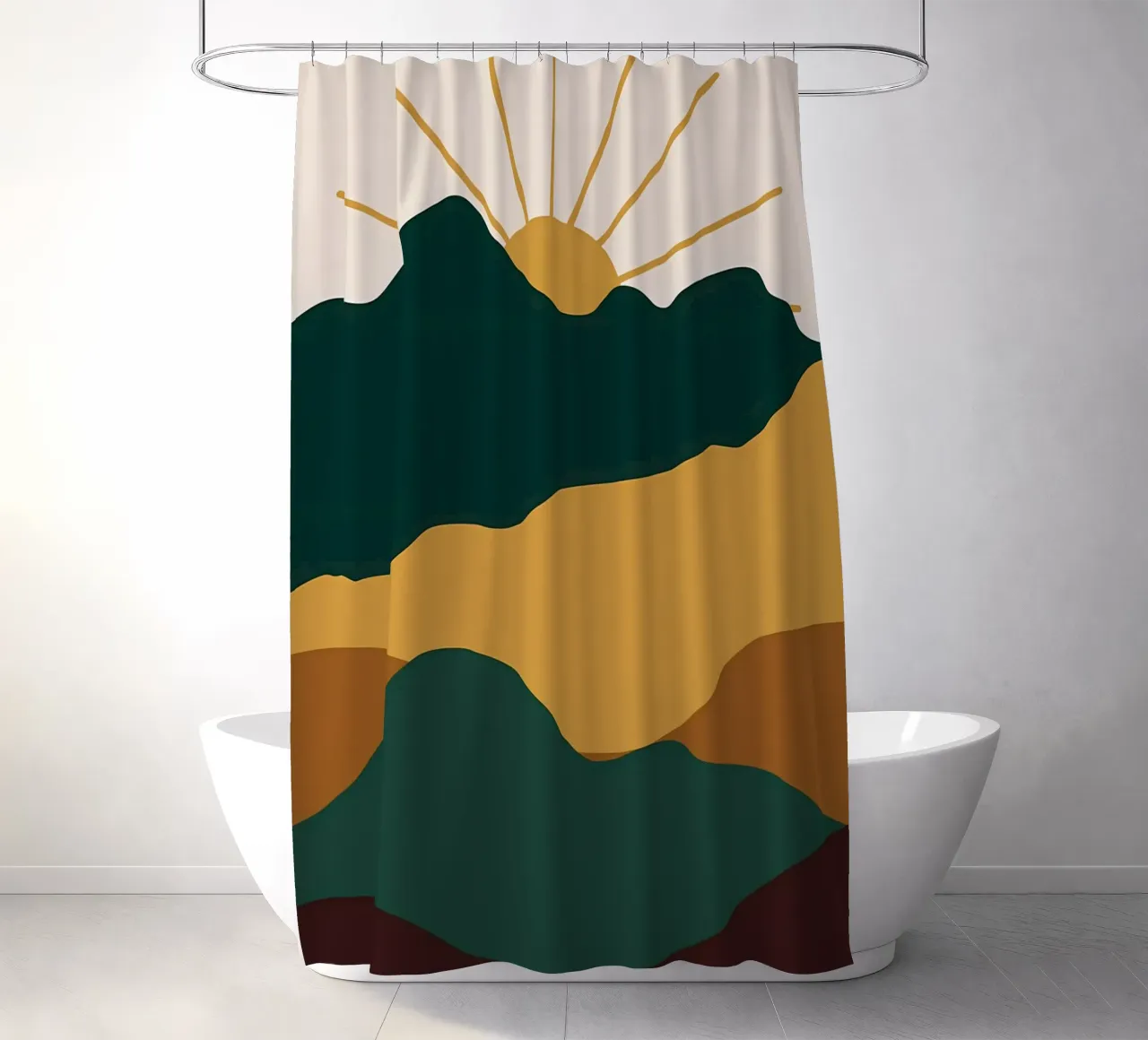 Nature Landscape v20 shower curtain by Bartosz Powalka