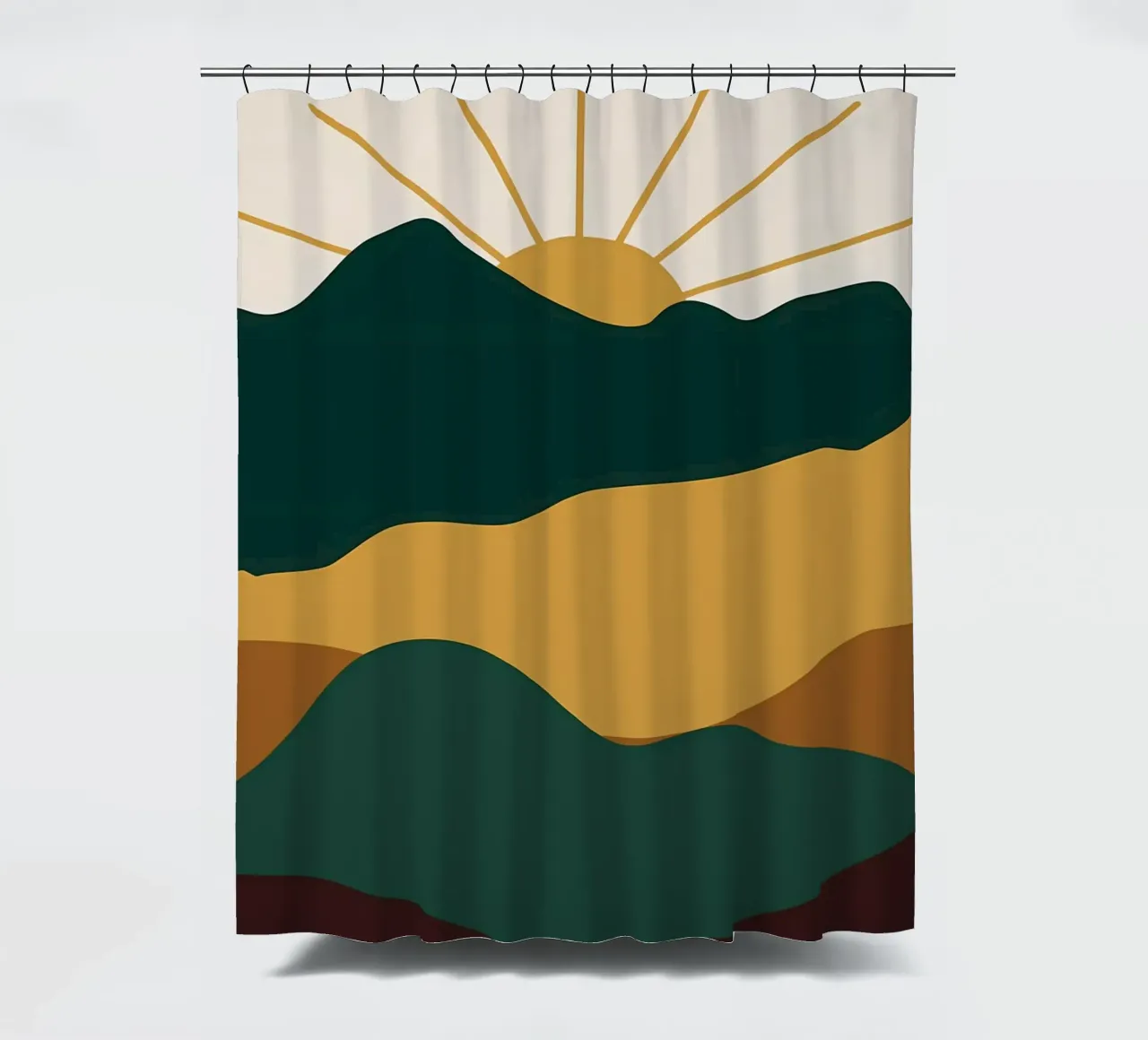Nature Landscape v20 shower curtain by Bartosz Powalka