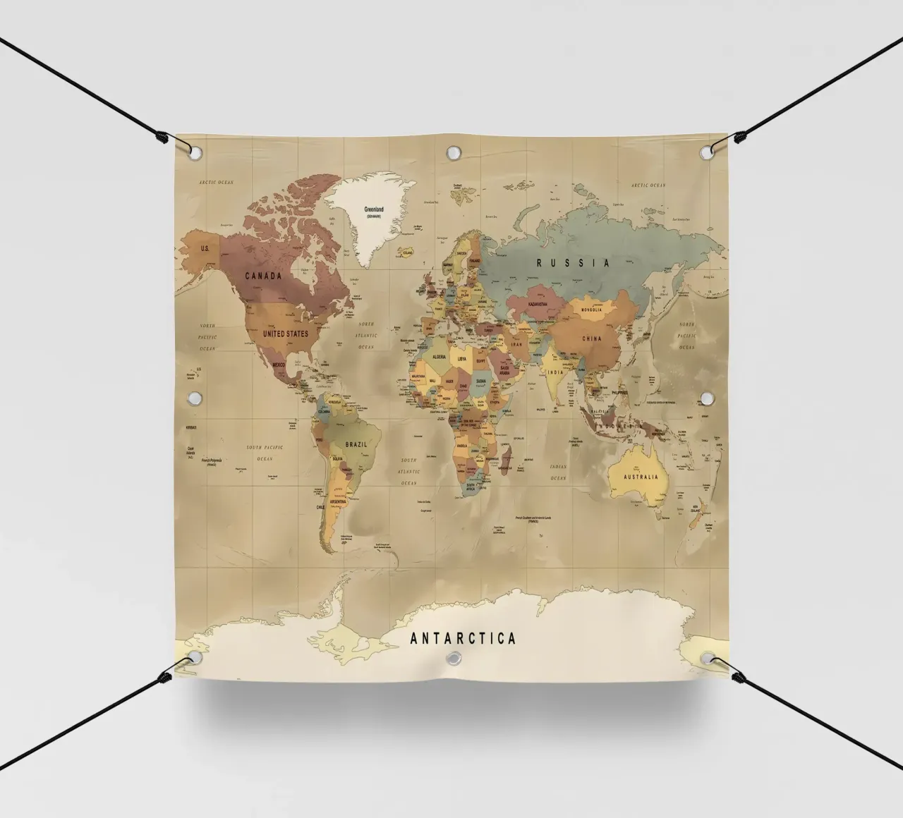 Mappa del mondo telo in pvc da Aiden Garcia