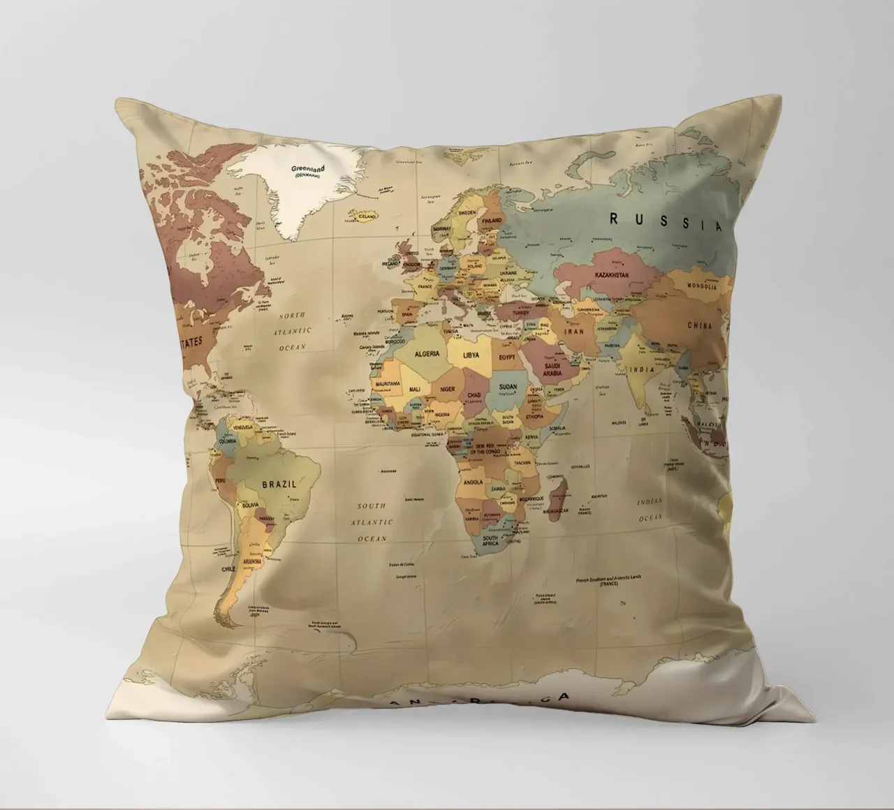 Mappa del mondo cuscino da Aiden Garcia